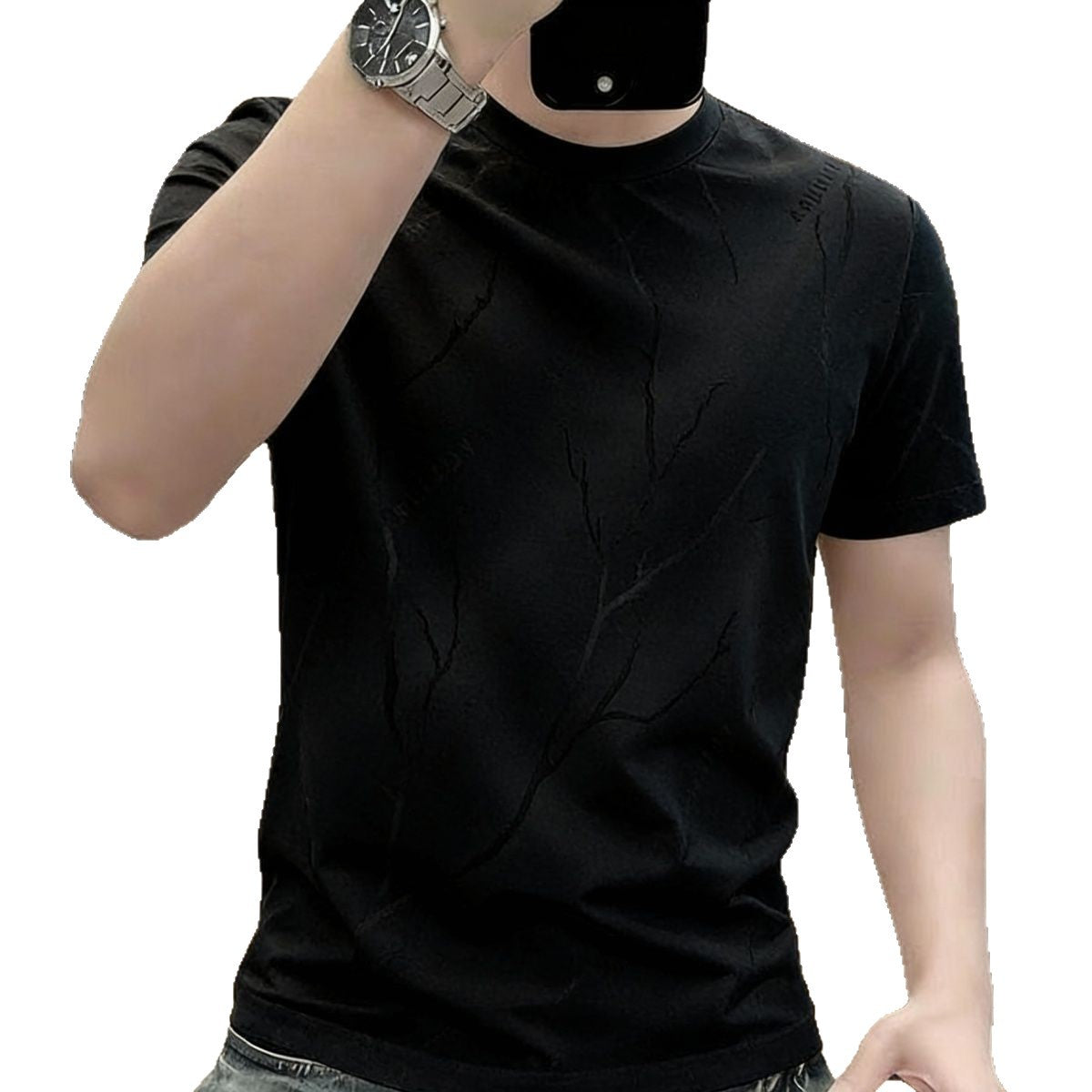 Men's Ice Silk Short Sleeve T-Shirt