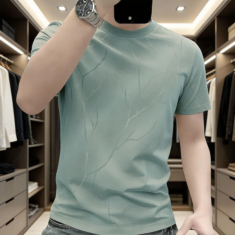 Men's Ice Silk Short Sleeve T-Shirt